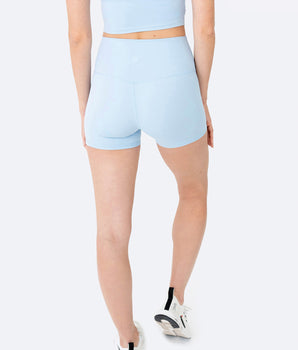Skelcore Women's Recycled Light Blue Biker Shorts