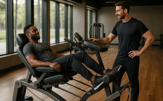 Gym recovery zone with Skelcore recovery equipment