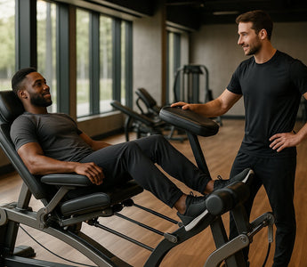 Gym recovery zone with Skelcore recovery equipment