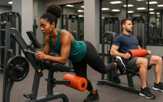 Gym facility featuring a Skelcore glute circuit zone