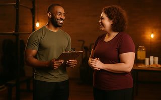 Gym members enjoying a community fitness event