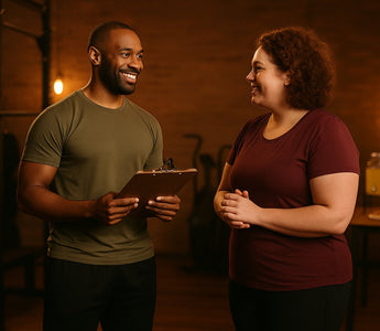 Gym members enjoying a community fitness event