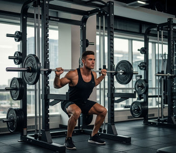 Skelcore power rack and cage in gym environment