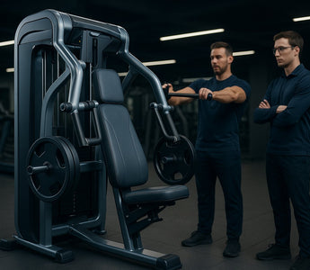 Skelcore shoulder press machine usage in gym