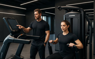 Gym interior with Skelcore equipment visualizing brand identity