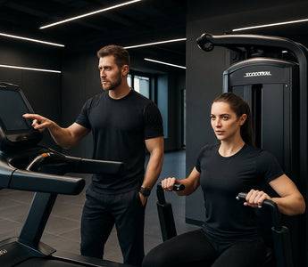 Gym interior with Skelcore equipment visualizing brand identity