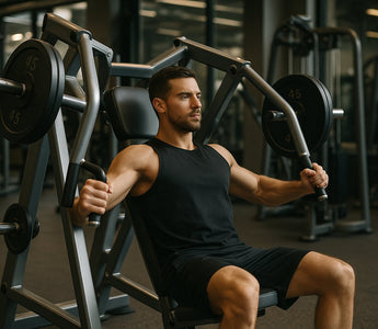 Plate-Loaded Incline Pec Fly Machine in commercial gym setting