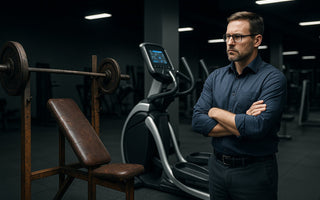 Gym owner checking equipment &mdash; old-to-new machines