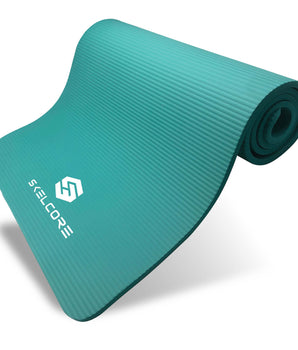 Skelcore 72" Extra Long Thick Exercise Mat with Carrying Strap