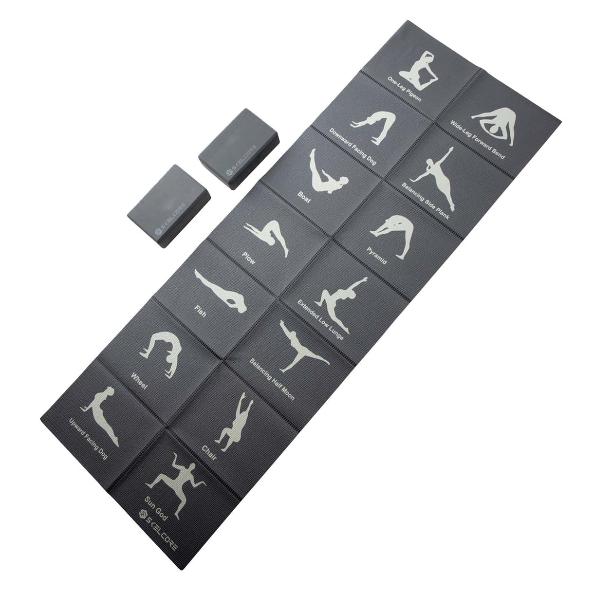 Yoga Folding Mat & Blocks Set – Skelcore