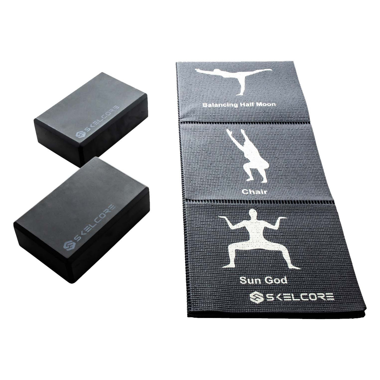 Yoga Folding Mat & Blocks Set – Skelcore