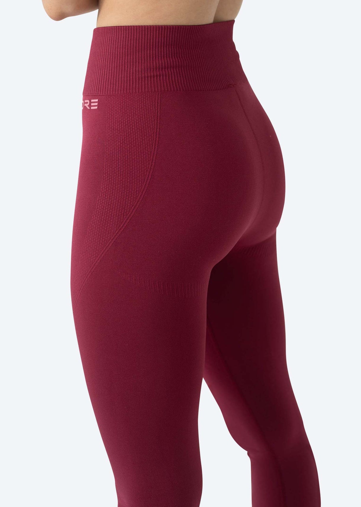 Skelcore Women's Seamless Red High Waisted Lux Leggings | Skelcore