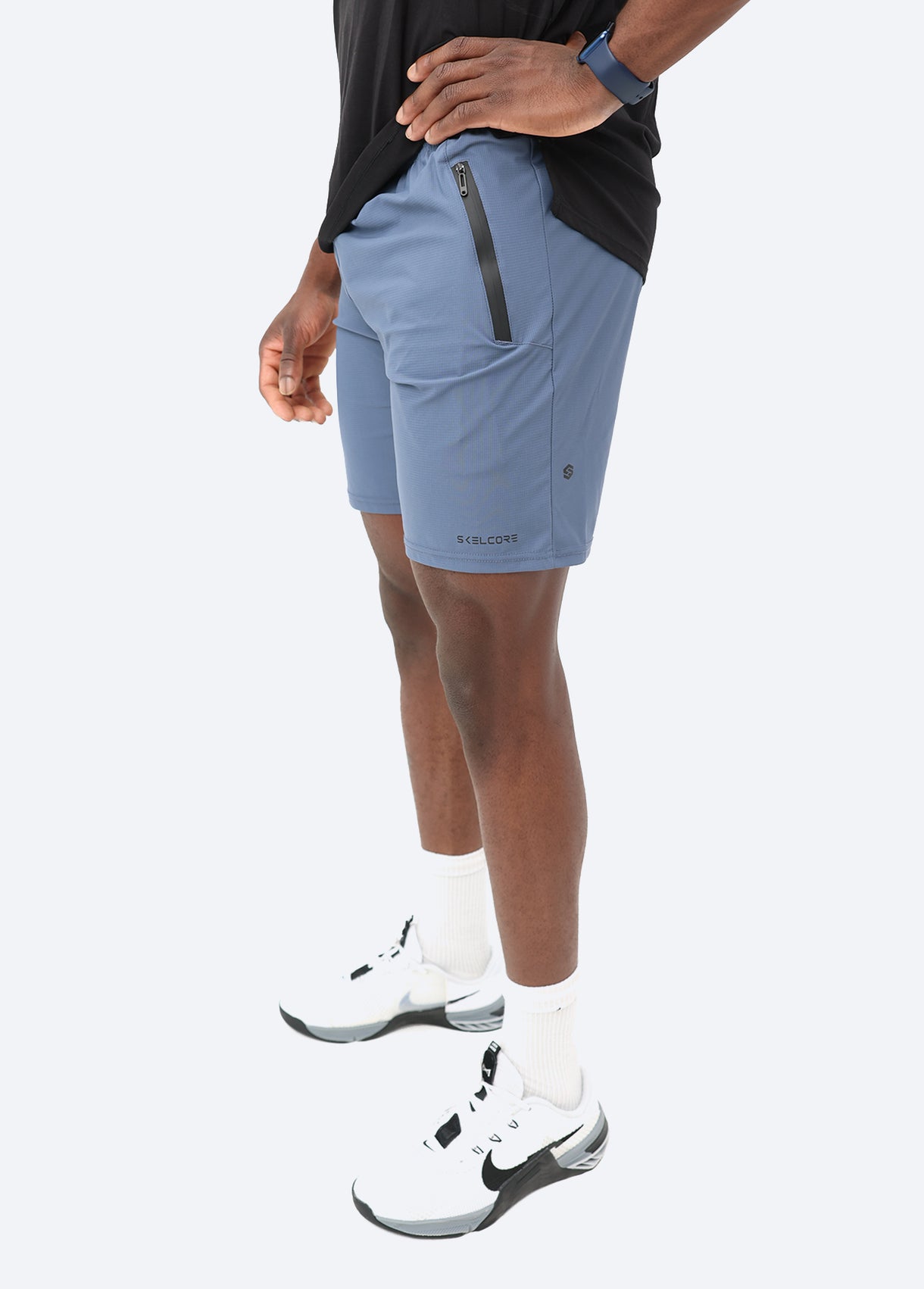 Skelcore Men's Training Short With Bonded Zips | Skelcore