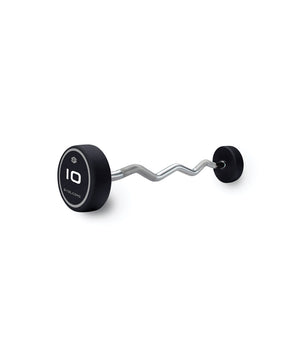 Skelcore Solid Fixed EZ Curl Barbell